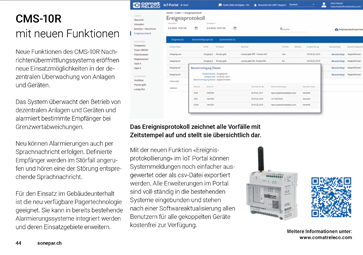 CMS-10R Ereignisprotokoll