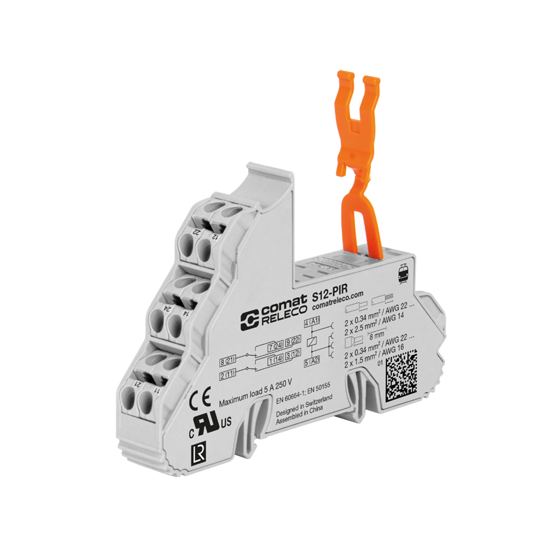 8 pin sockets S12 Push-in for railway applications